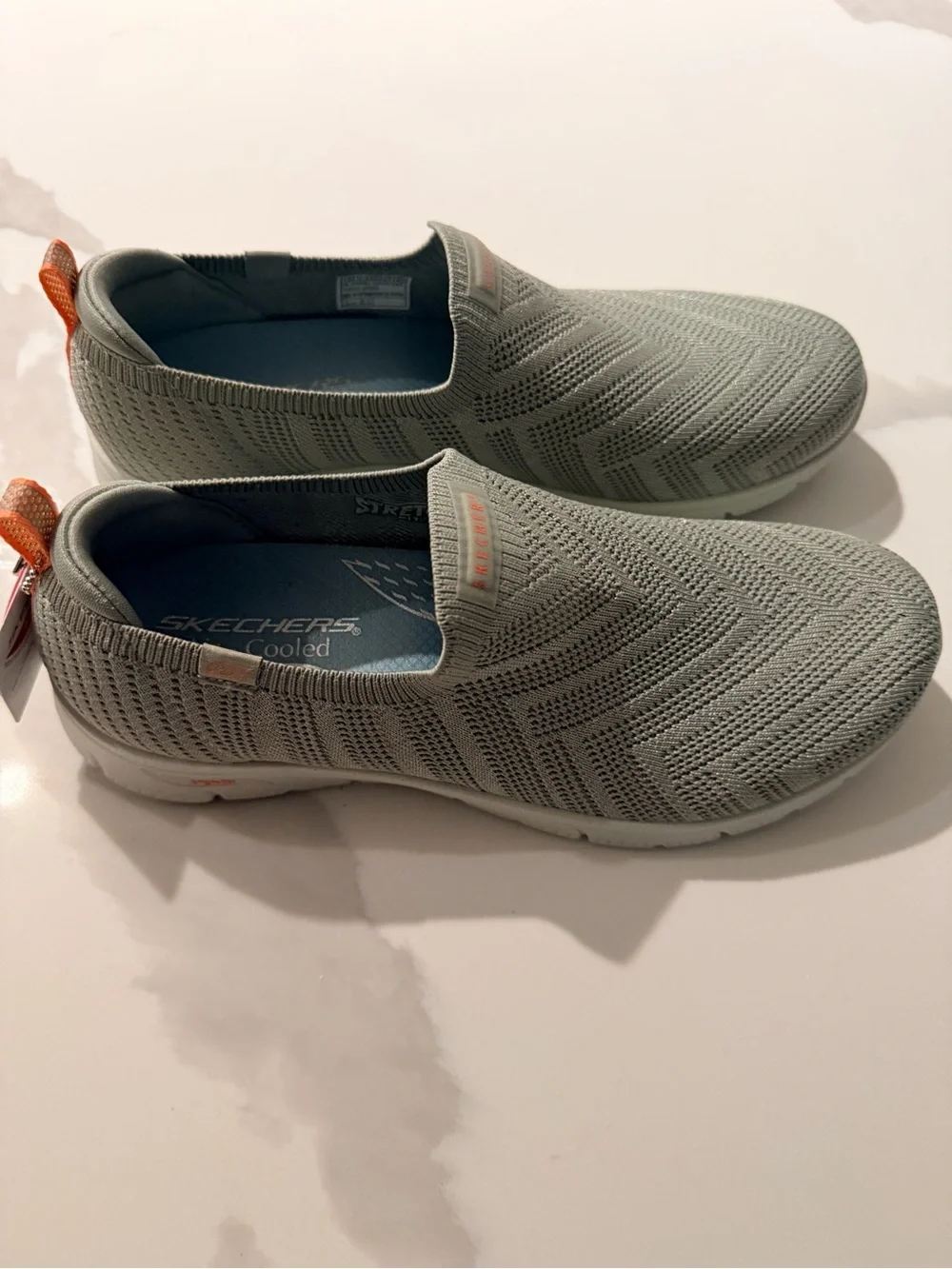 Skechers Women's Slip-On Knit Loafers — Light Green/mint